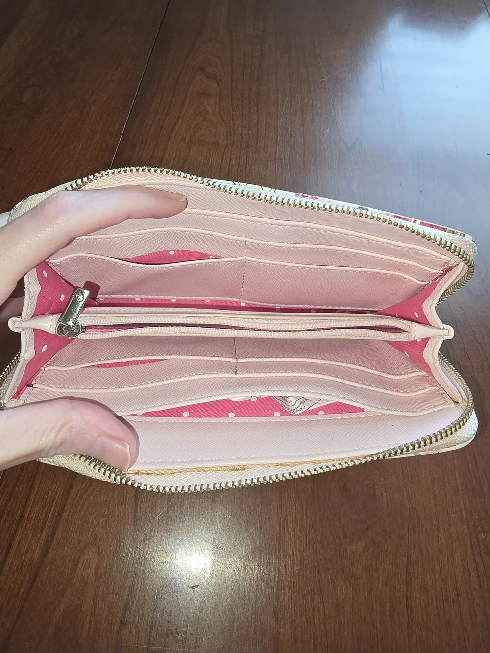 Disney Loungefly Belle Floral Zip Wallet - EUC - Beauty And The Beast